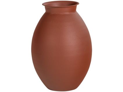 Terakotová kovová váza Caro 70 cm