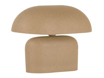 Světle hnědá kovová stolní lampa Tilo