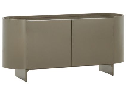 Zelená lakovaná komoda Liora 160 x 45 cm
