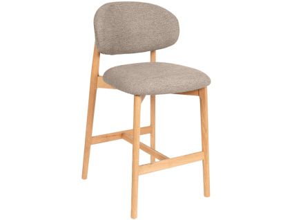 Světle hnědá čalouněná barová židle Renzo 66 cm