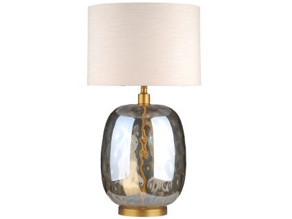 Skleněná stolní lampa Richmond Ember 71 cm
