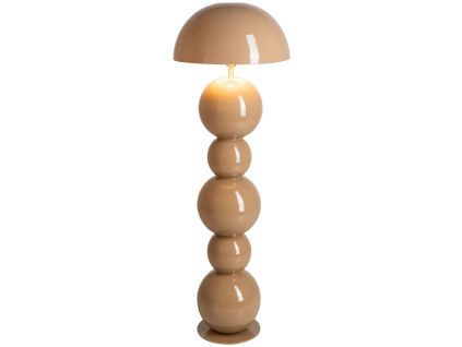 Béžová kovová stojací lampa Richmond Hasden 135 cm