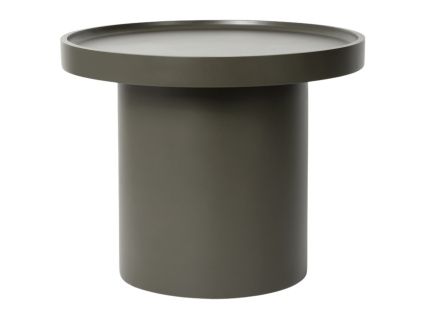 Zelený lakovaný odkládací stolek Warren ø 50 cm