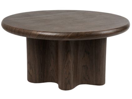 Ořechový konferenční stolek Mateo ø 80 cm
