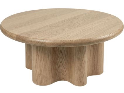 Dubový konferenční stolek Mateo ø 80 cm