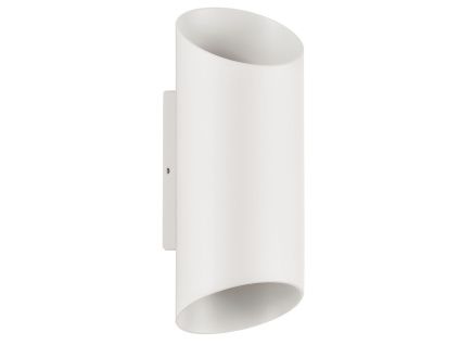 Bílé kovové venkovní nástěnné LED světlo Nova Luce Nocta 24 cm