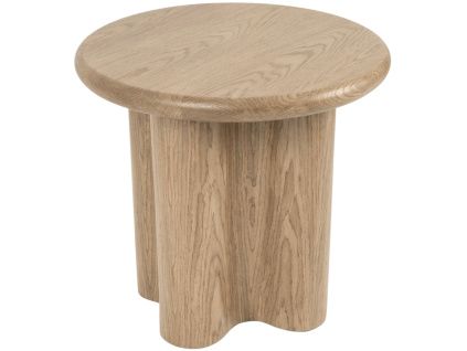 Dubový odkládací stolek Mateo ø 50 cm