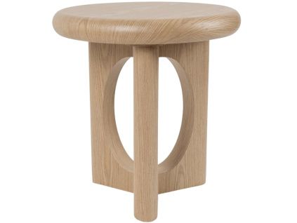Dubový odkládací stolek Arnaud ø 50 cm