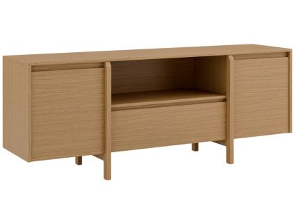 Dubový TV stolek Pacific 160 x 43 cm se zásuvkou