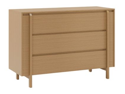 Dubová komoda Pacific 120 x 43 cm se zásuvkami