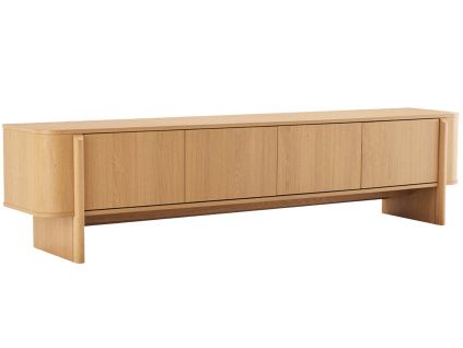 TV stolek Sydney 203 x 42 cm s dubovým dekorem
