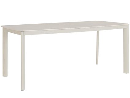 Krémový zahradní stůl Bizzotto Alcora 180 x 90 cm s keramickou deskou