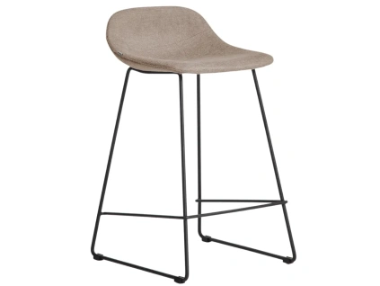 Hnědá látková barová židle Kave Home Zahara 65 cm II.