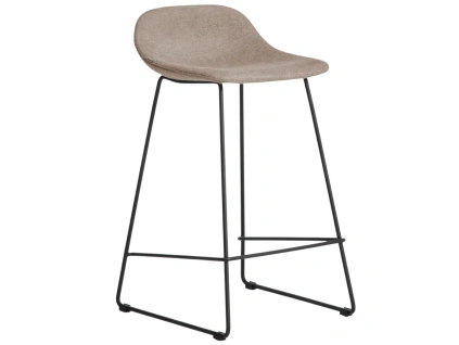 Hnědá látková barová židle Kave Home Zahara 76 cm II.