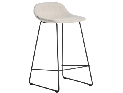 Béžová látková barová židle Kave Home Zahara 76 cm II.