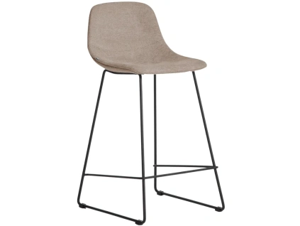 Hnědá látková barová židle Kave Home Zahara 65 cm III.