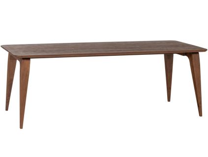 Hnědý dřevěný jídelní stůl Rubo 220 x 95 cm