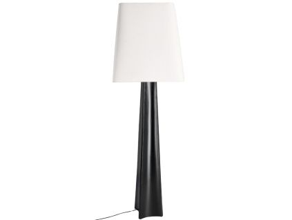Černo - bílá stojací lampa Bizzotto Tripura 151 cm