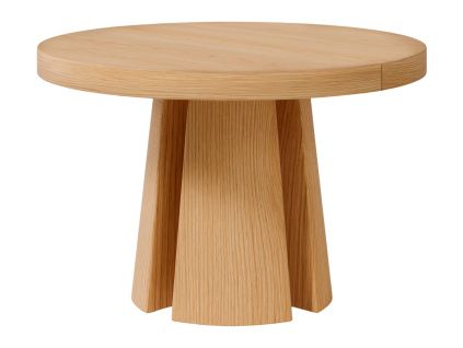 Dubový rozkládací jídelní stůl somcasa Marcella ø 120/170 cm