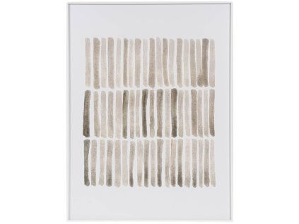 Béžovo-hnědý abstraktní obraz somcasa Sticks 80 x 60 cm