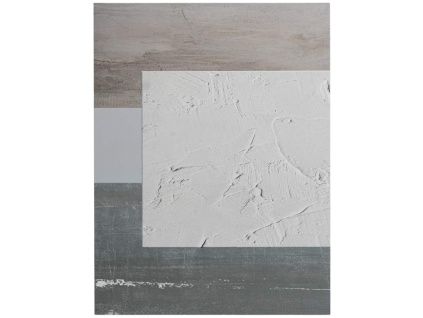 Šedý abstraktní obraz somcasa Tiles  80 x 60 cm