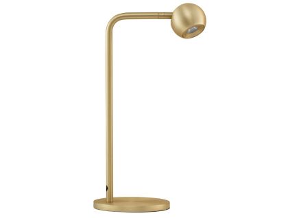 Zlatá kovová stolní LED lampa Nova Luce Sfera