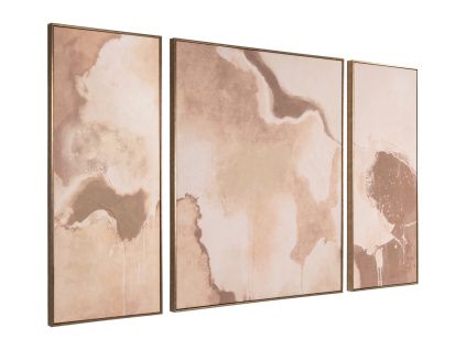 Set tří abstraktních obrazů Richmond Liberty 120 x 50/100 cm