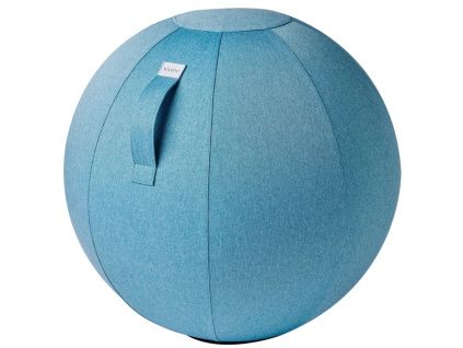 Světle modrý sedací / gymnastický míč VLUV NEW LEIV Ø 65 cm