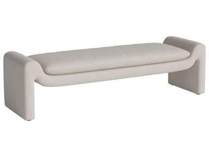 Béžová bouclé lavice Mielo 181 cm