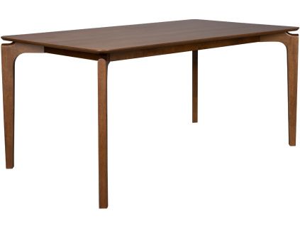 Hnědý dřevěný jídelní stůl SAVONE 160 x 90 cm