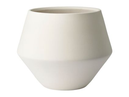 Krémový kameninový květináč Grove Ø 48 cm