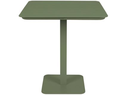 Zelený kovový zahradní bistro stůl VONDEL 71 x 71 cm