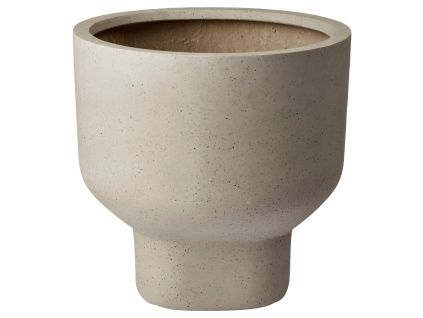 Béžový kameninový květináč Forma Ø 41 cm