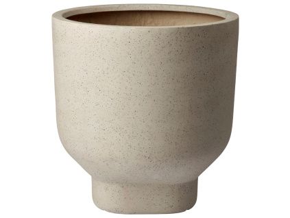 Béžový kameninový květináč Forma Ø 46 cm