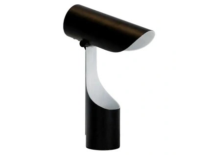 Černobílá kovová stolní lampa Angel Cerdá No. 8113