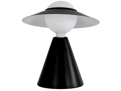 Černá kovová stolní lampa Angel Cerdá No. 8089