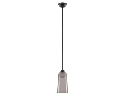 Kouřově šedé závěsné LED světlo Nova Luce Dione 10 cm