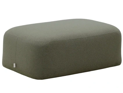 Zelená podnožka Kave Home Martina 123 x 85 cm