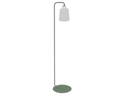 Kaktusově zelený kovový stojan na lampu Fermob Balad 157 cm