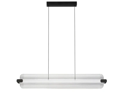 Skleněné závěsné LED světlo Nova Luce Emery 87 cm