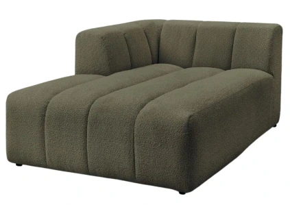 Zelená bouclé lenoška Annecy 170 cm, levá