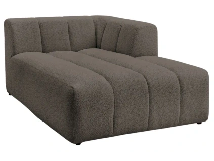 Hnědá bouclé lenoška Annecy 170 cm, pravá