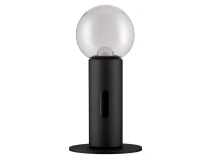 Černá kovová stolní LED lampa Nova Luce Chronos