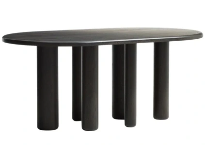 Tmavě hnědý dřevěný jídelní stůl Kave Home Mailen 180 x 105 cm
