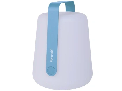 Světle modrá venkovní LED lampa Fermob Balad² 38 cm