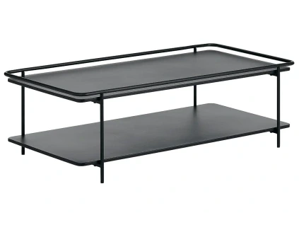 Černý kovový konferenční stolek Unique Furniture Yuba 110 x 55 cm