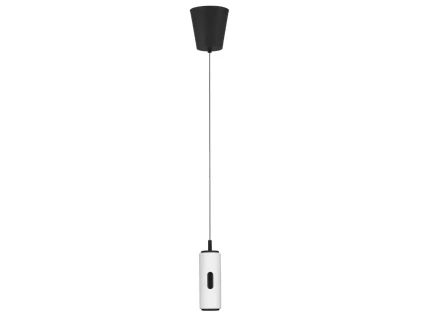 Bílé kovové závěsné LED světlo Nova Luce Holm 7 cm