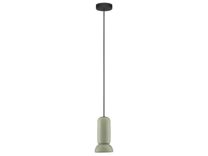 Zelené keramické závěsné světlo Nova Luce Parlo 11 cm