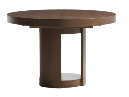 Ořechový rozkládací jídelní stůl Kave Home Artis 120/170 x 120 cm