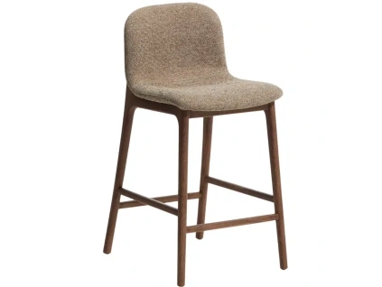 Hnědá barová židle Kave Home Elnor 65 cm